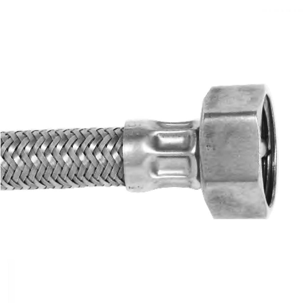 Manguera para W.C. Flexible de Acero Inoxidable/polipropileno 50 cm Salida 1/2”x7/8”