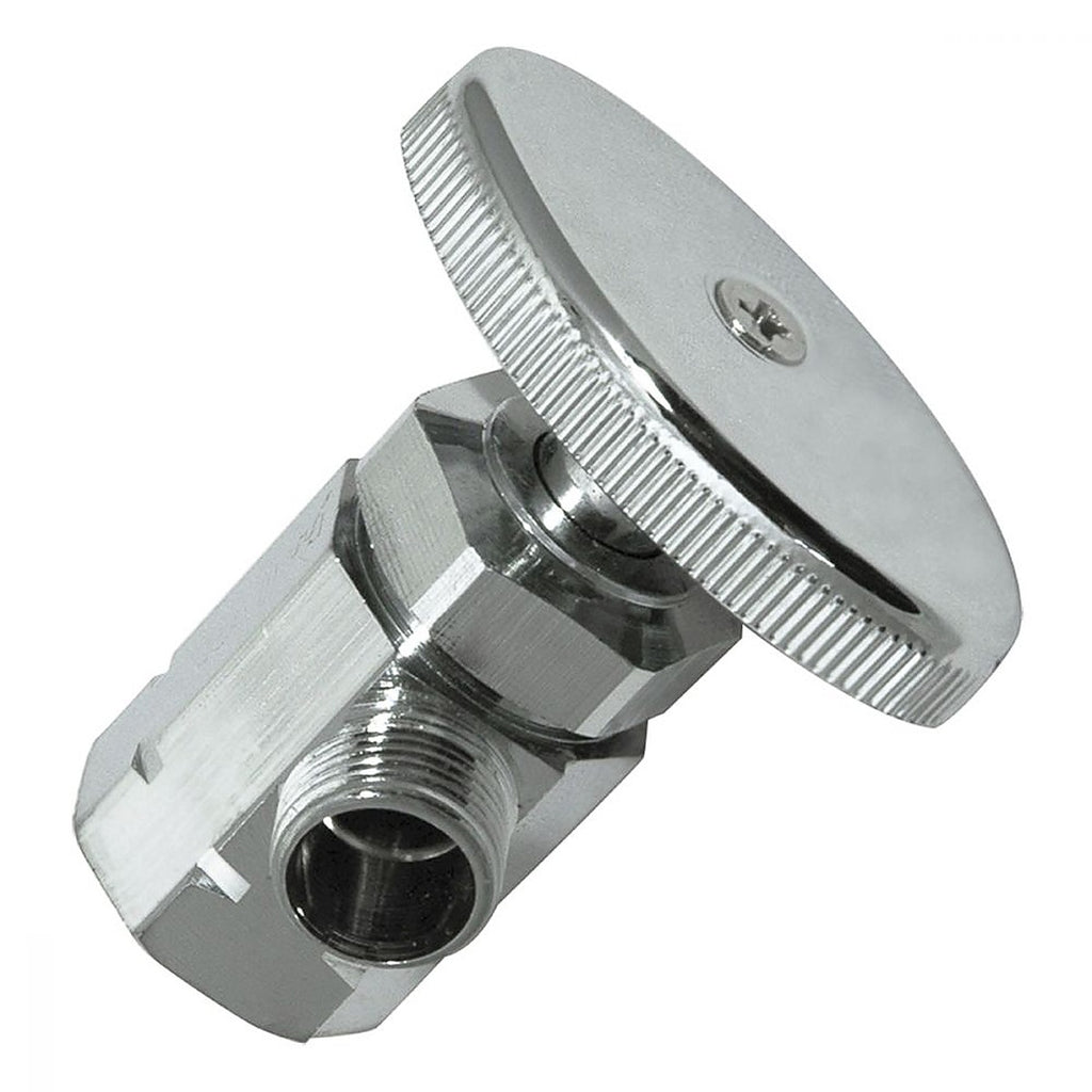 Llave Angular para Control de Agua Doble 1/4 de Vuelta Conexiones 1/2” X 3/8”