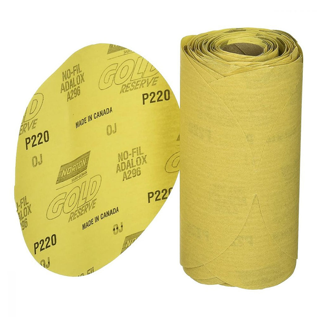 Disco de Lija Autoadherible 6” G150 Alo con Gancho Norgrip Respaldo de Papel C