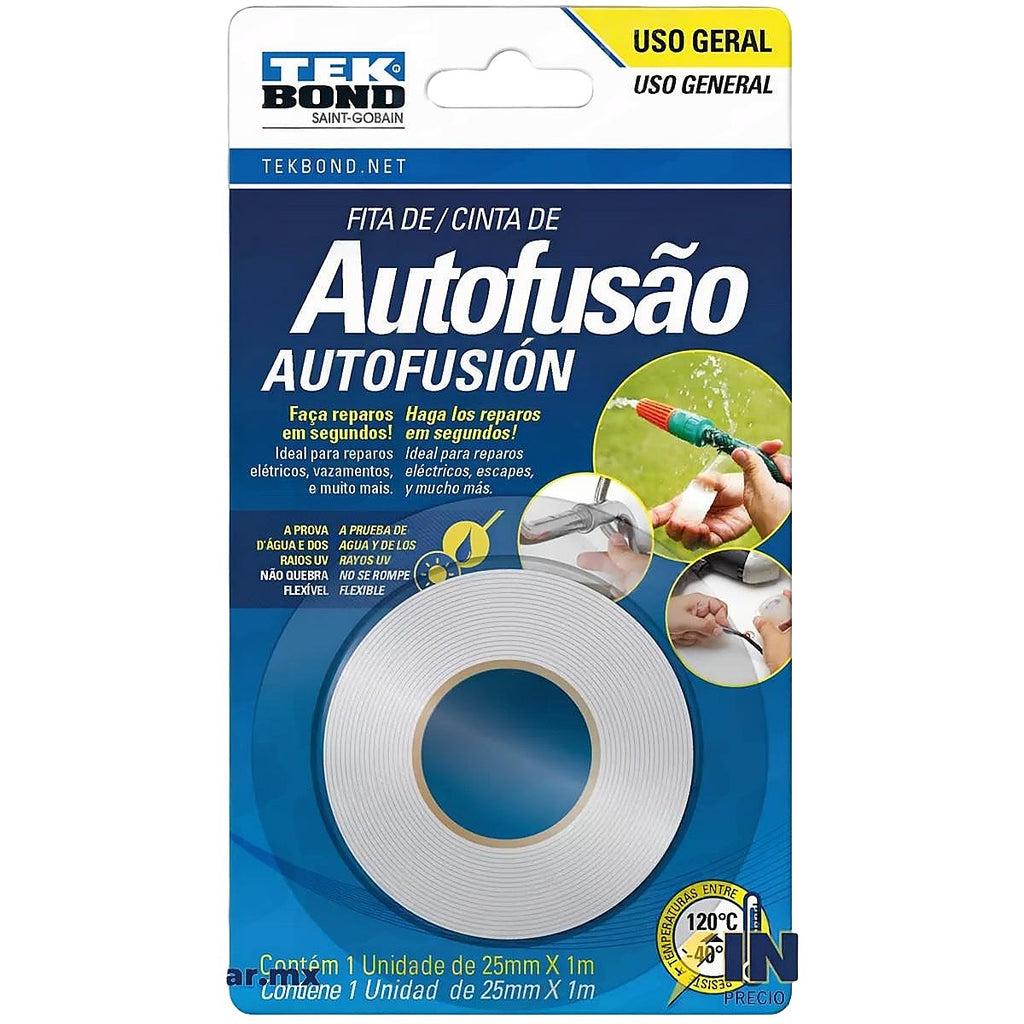 Cinta de Hule Autofusionable 25 mm X 1 mt