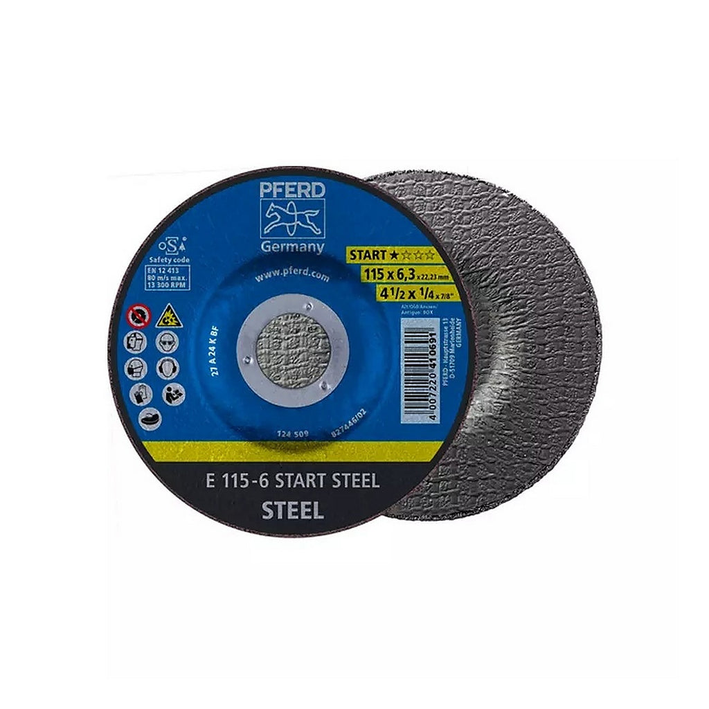 Disco 4.1/2”x1/4”x7/8” para Desbaste de Acero Box Steel