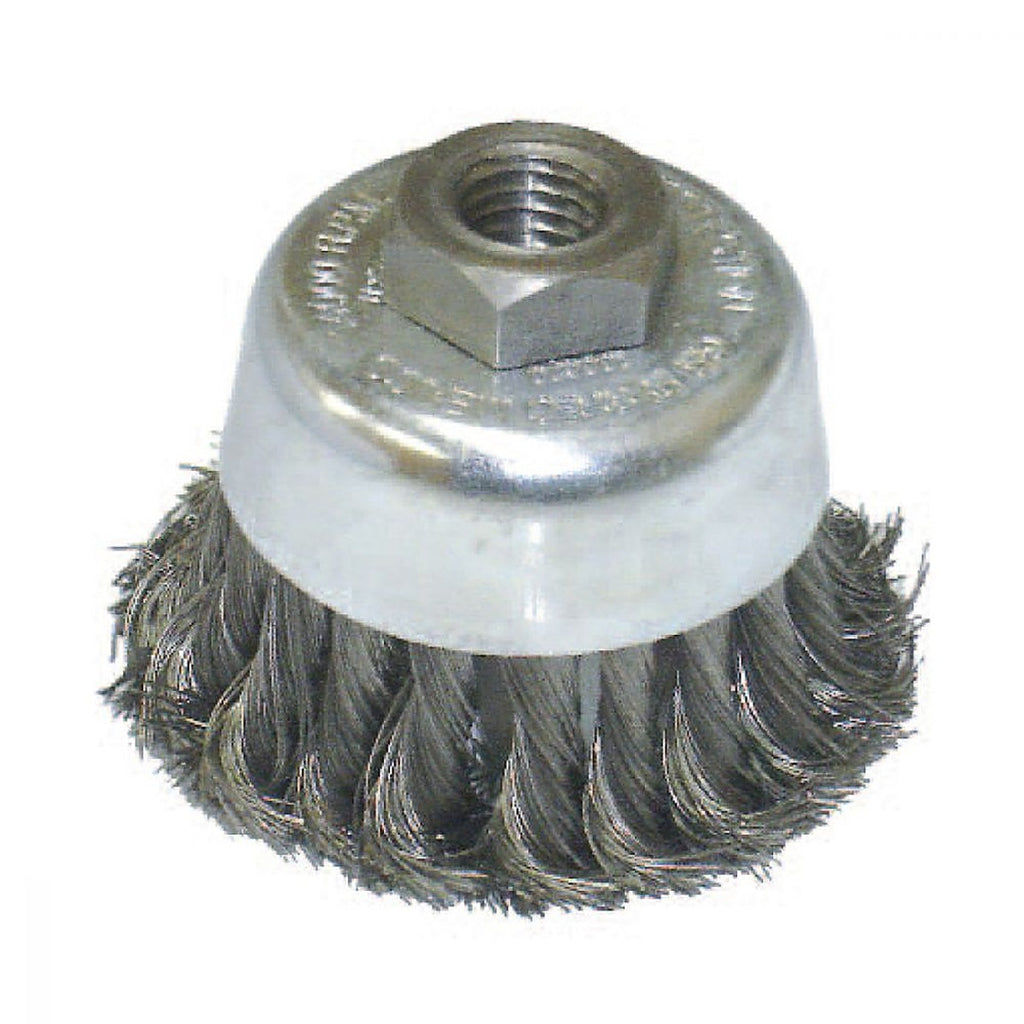 Carda Brocha Alambre Ondulado 3/4”x0.014”1/4” con Vástago Acero