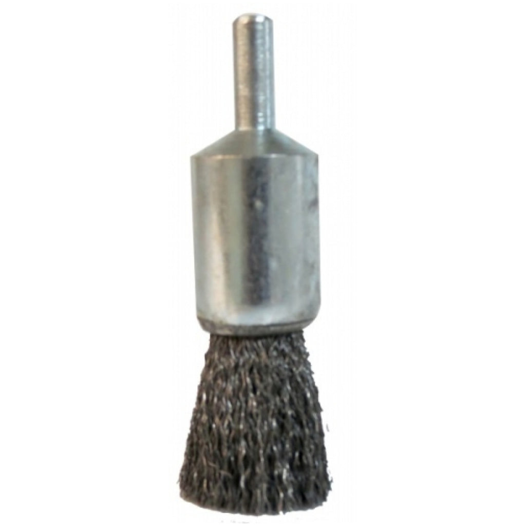 Carda Brocha Alambre Ondulado 1”x0.006”x1/4” con Vástago Acero