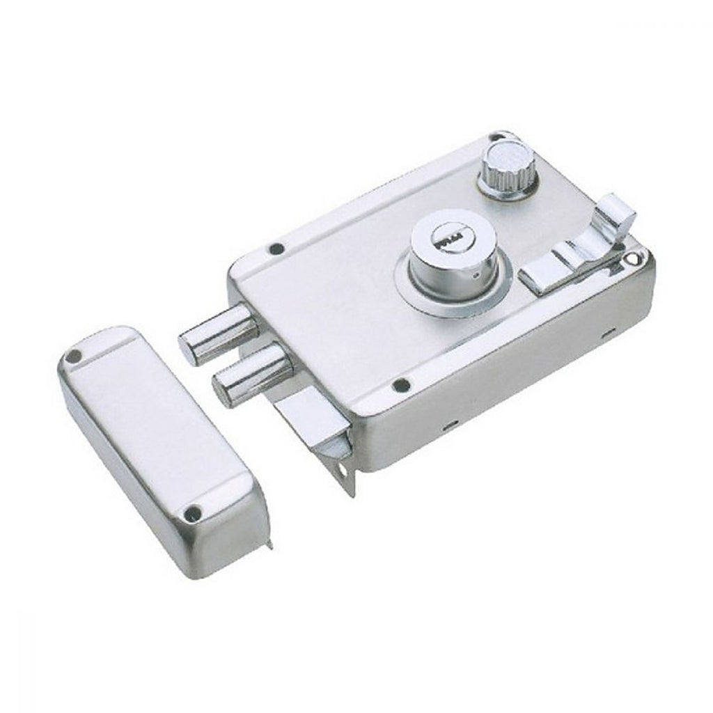 Cerradura de Sobreponer Izq. Clásica Llave/puntos Doble Barra Alta Seguridad Acero Inoxidable.