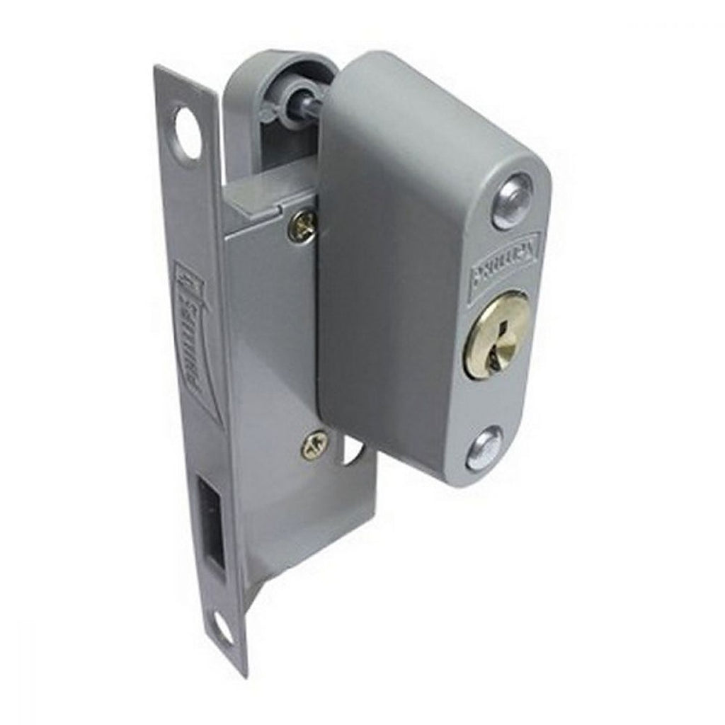 Cerradura de Embutir Doble Cilindro para Puertas y Ventanas Corredizas Blanco