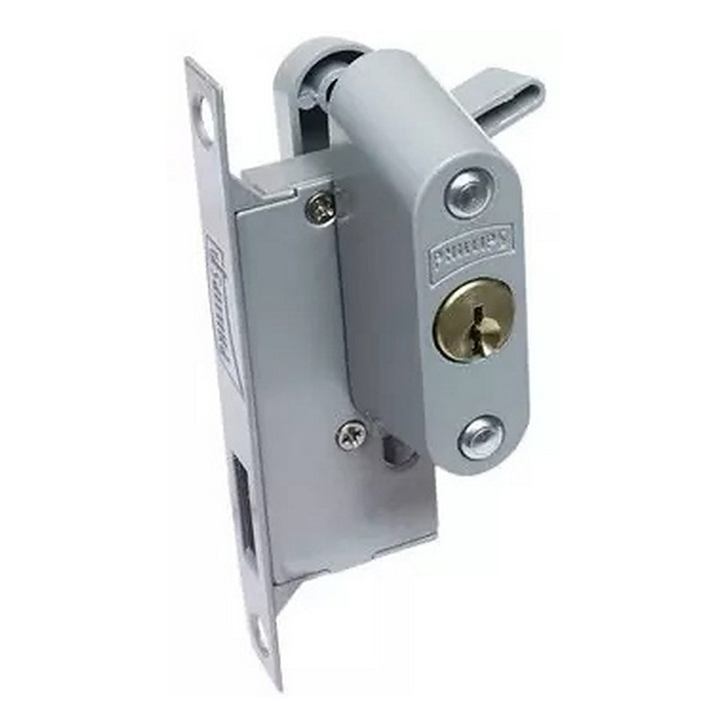 Cerradura de Embutir Mariposa/cilindro para Puertas y Ventanas Corredizas Neutral