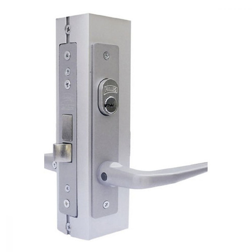 Cerradura de Embutir para Aluminio Acabado Blanco Llave de Puntos