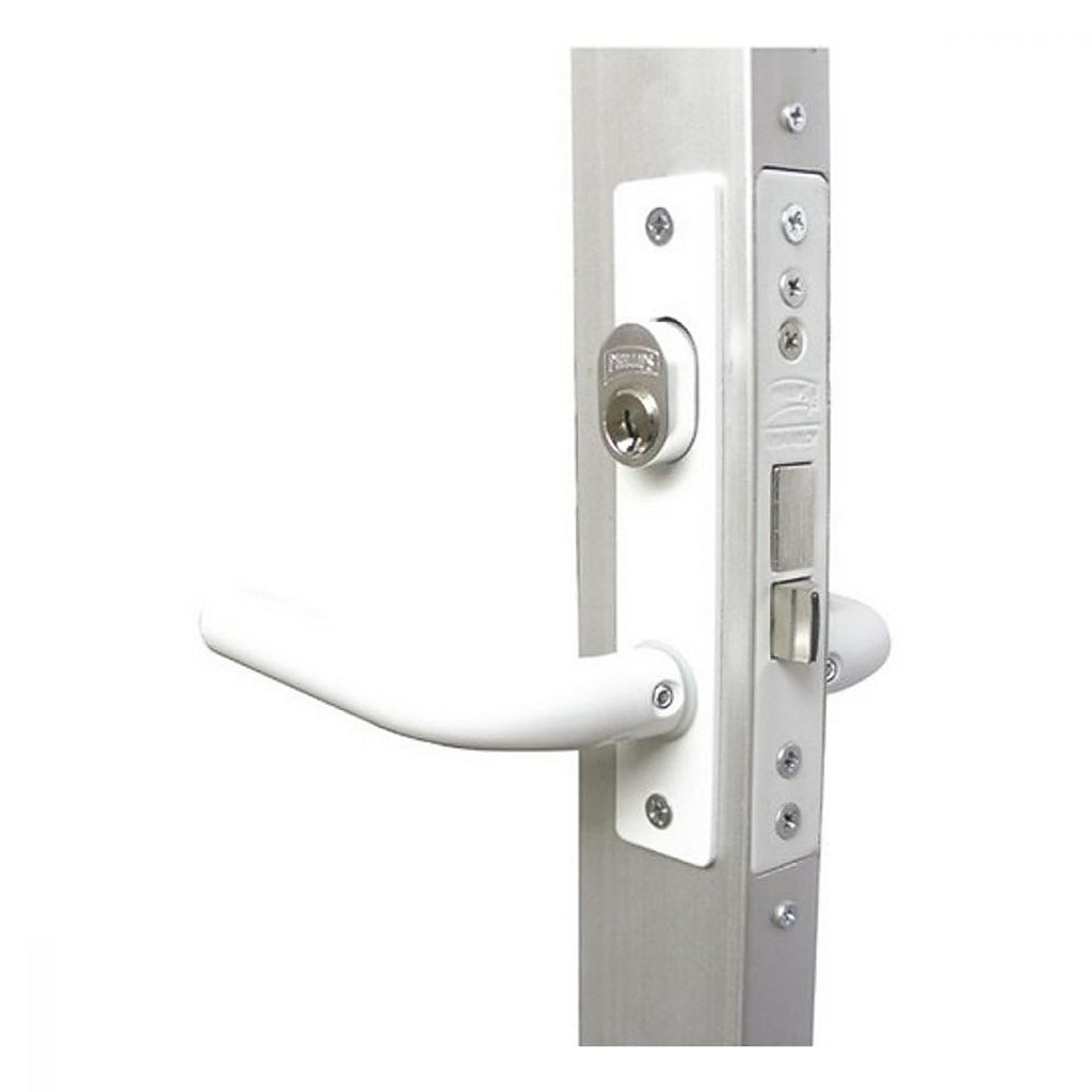 Cerradura de Embutir Manija tubular Ext/int Blanco