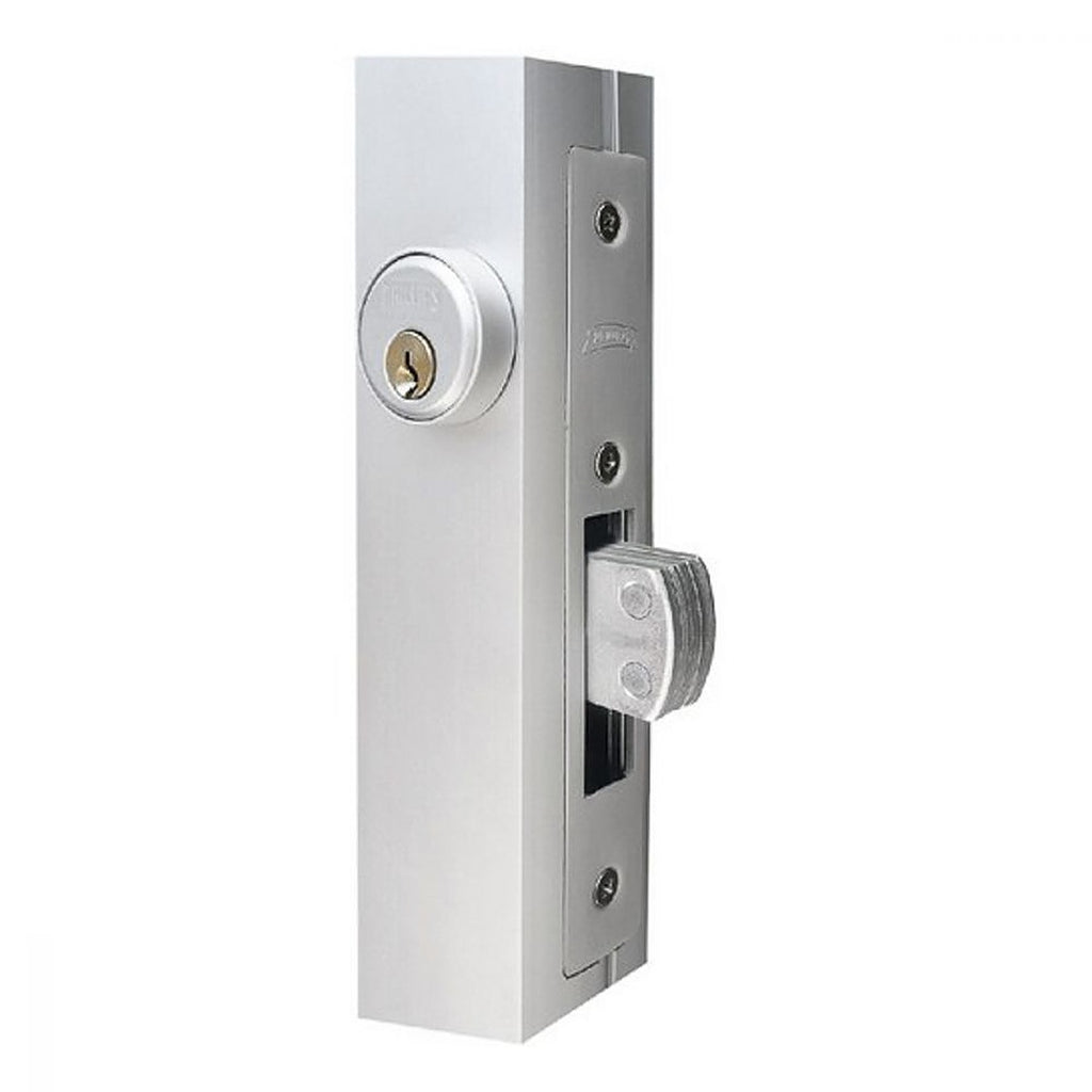 Cerradura de Embutir Uso Comercial Gancho Recto 28.6 mm Aluminio 2 Llaves