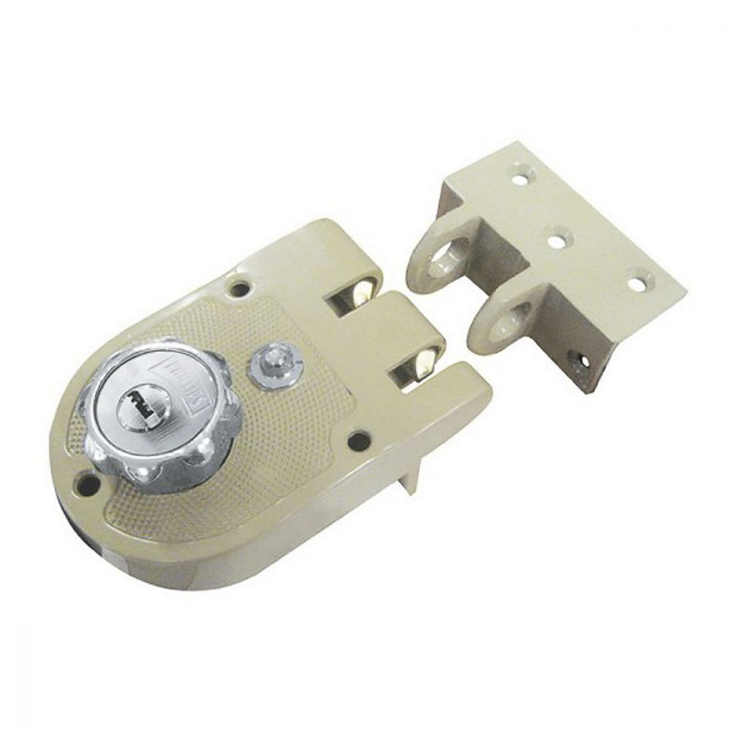 Cerradura Puerta Corrediza Der Llave/puntos Beige