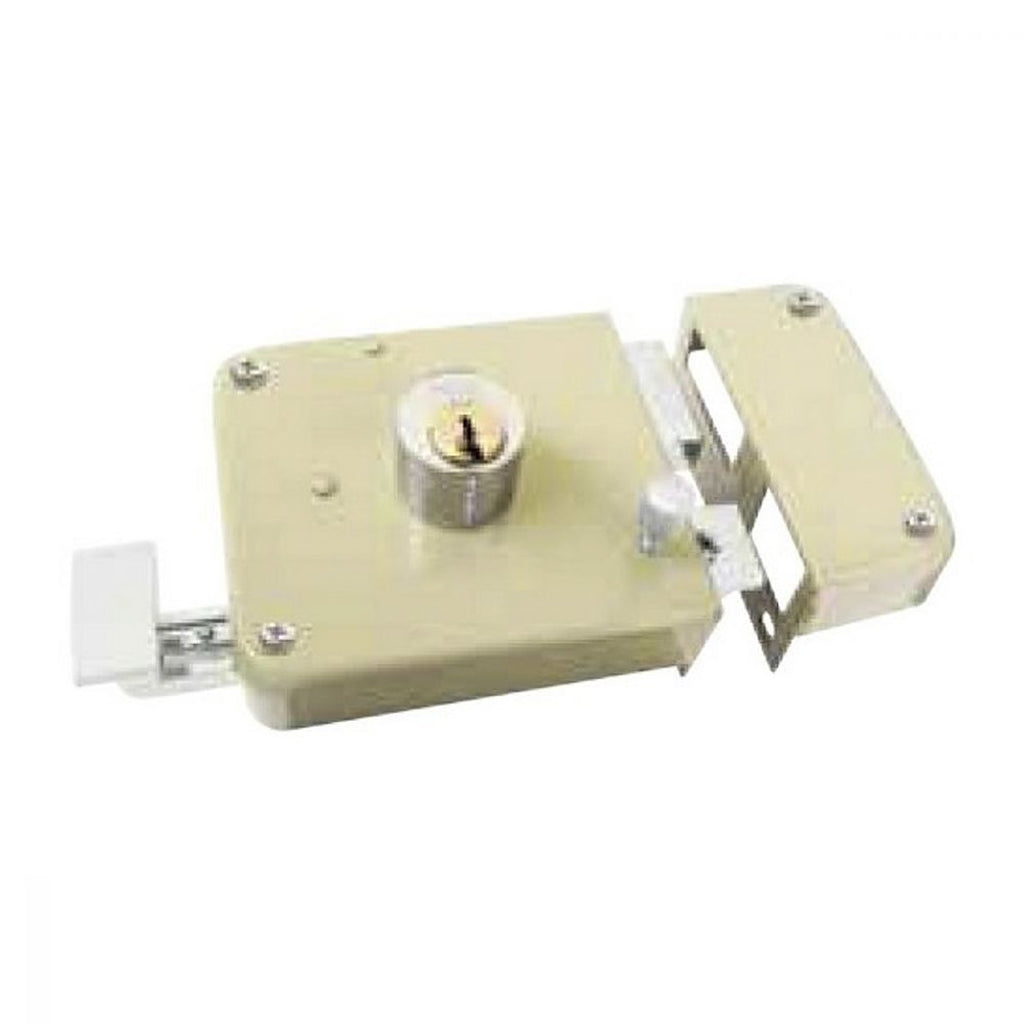 Cerraduras Sobreponer Der Llave Ph-52 Larga de 5 Pernos Instala Fácil Beige
