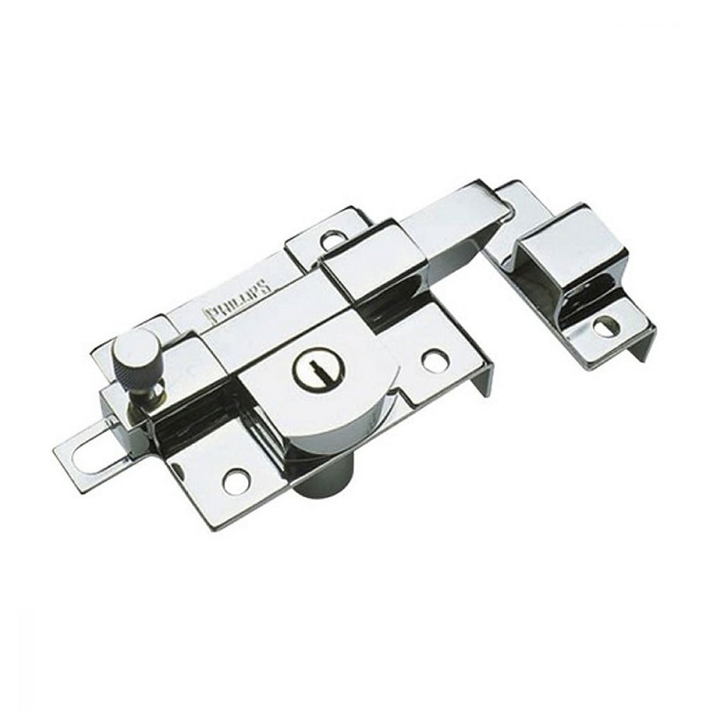 Cerradura de Barra Izq. con Picaporte Integrado Cromo