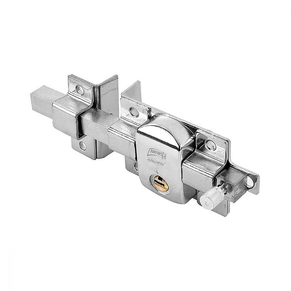Cerradura de Barra Libre Izq. Llave de Puntos Cromada