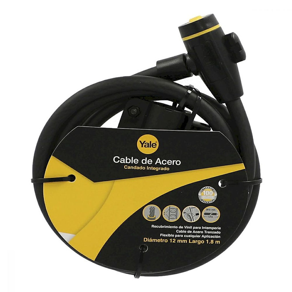 Cable de Acero con Candado 1.27 cm X 2.1 mt