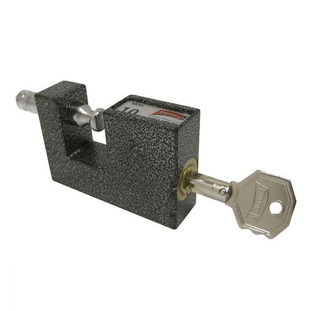 Candado para Cortina de Hierro 75 mm Martillado Llave Tetra