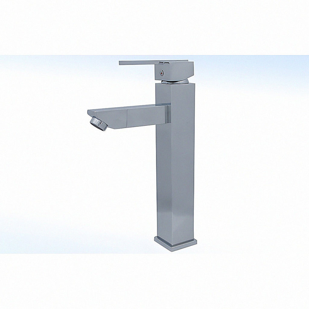 Monomando para lavabo alto cuadrado mod.23-mcc cromo