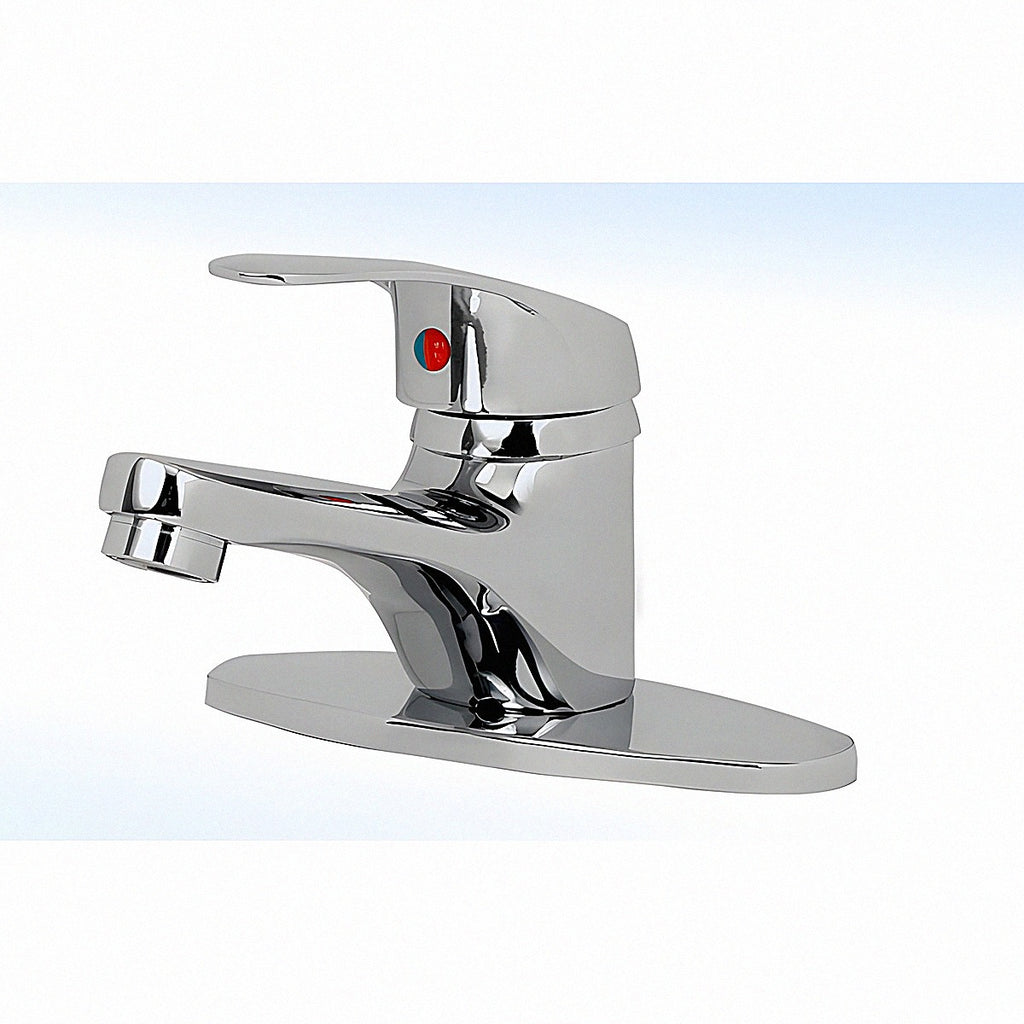 Monomando para lavabo 4" c/cubierta mod.23-mq cromo