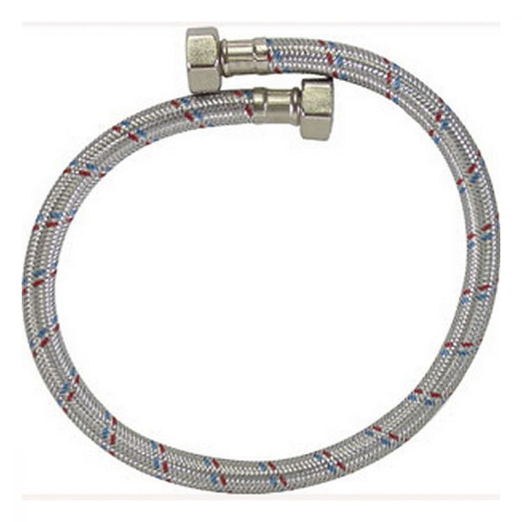 Manguera para Fregadero Flexible de Aluminio 55 cm Salida 1/2”x1/2”