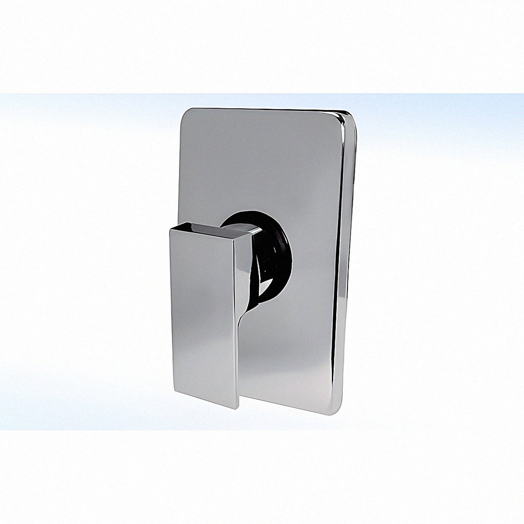 Monomando para regadera de empotrar c/chapeton cuadrado mod.34-mcc cromo