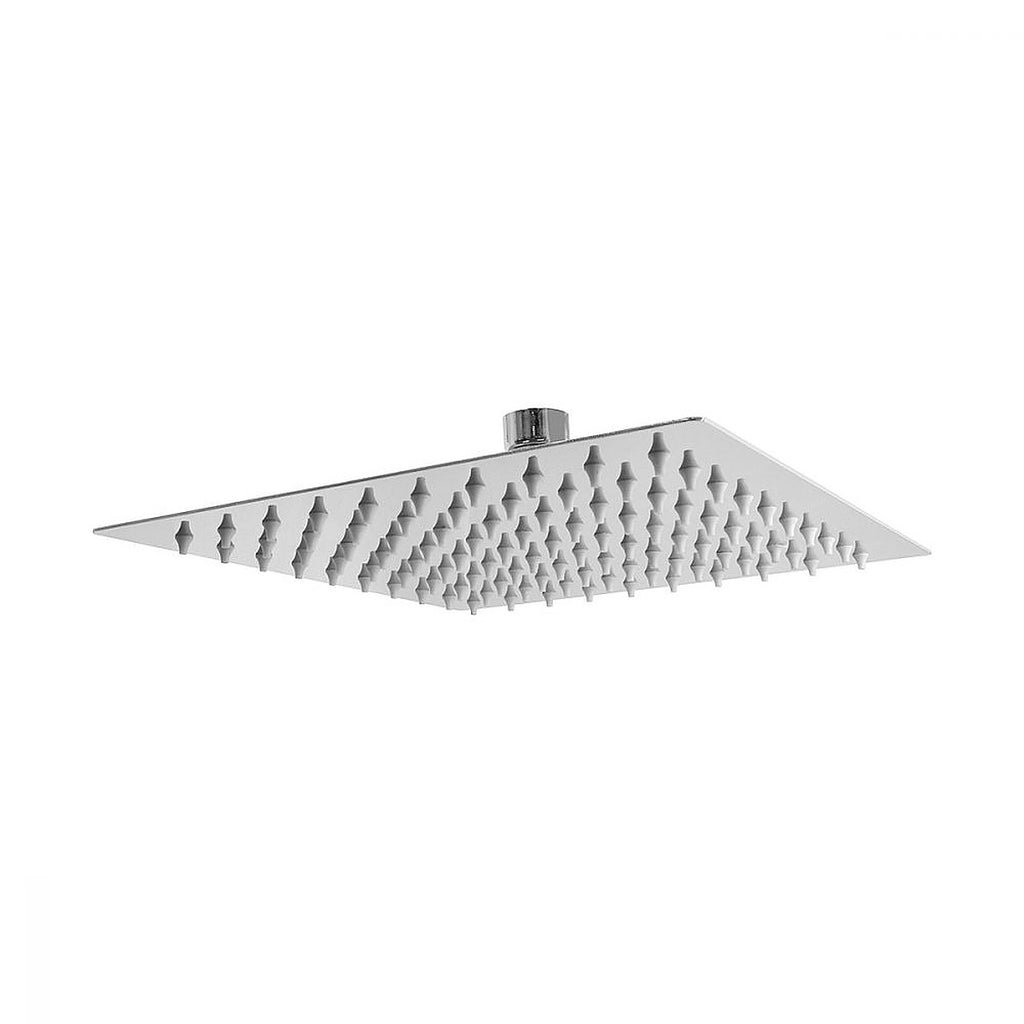 Regadera Ultra Delgada Cuadrada 10” X 10” Acero Inoxidable sin Brazo