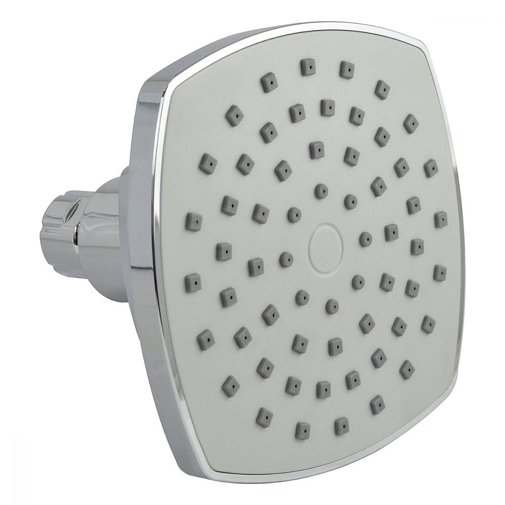 Regadera Piramidal 5” de ABS Acabado Espejo Cromo