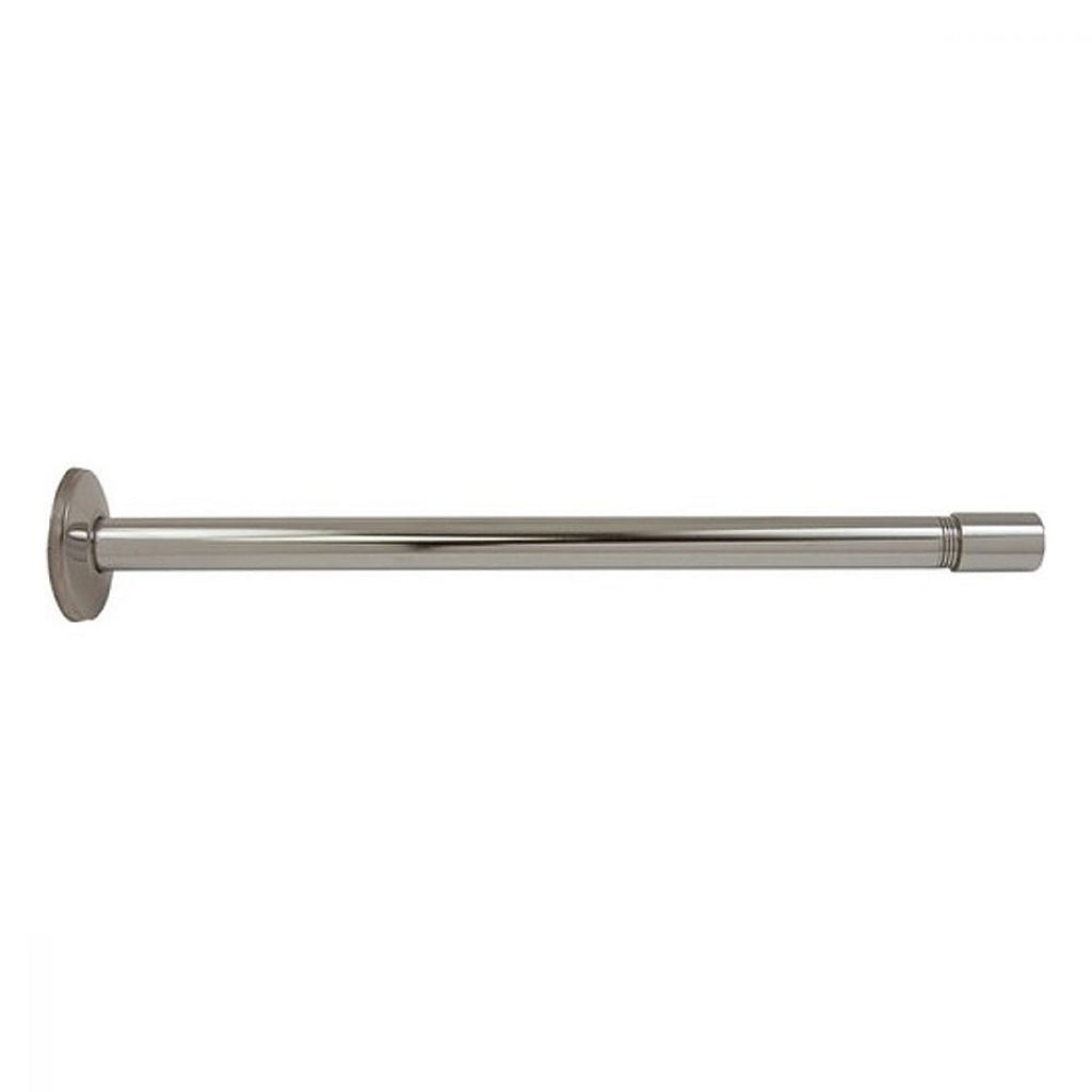 Brazo para Regadera de Fierro Largo 37 cm X 13 mm y Chapetón de Acero Inoxidable