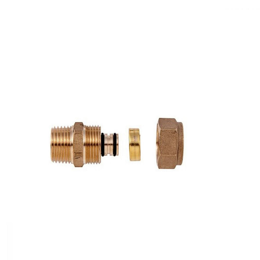 Nudo de Inserción Macho 1/2” para Tubo de Plástico con Alma de Aluminio
