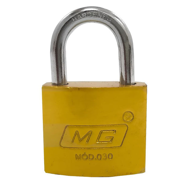 Candado de Hierro 30 mm Gancho Corto Dorado