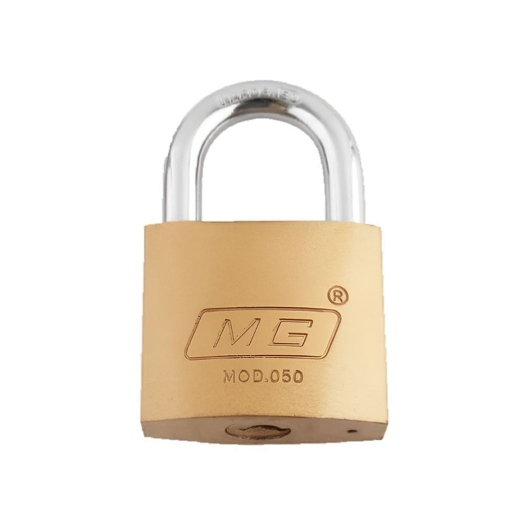 Candado de Hierro 50 mm Gancho Corto Dorado