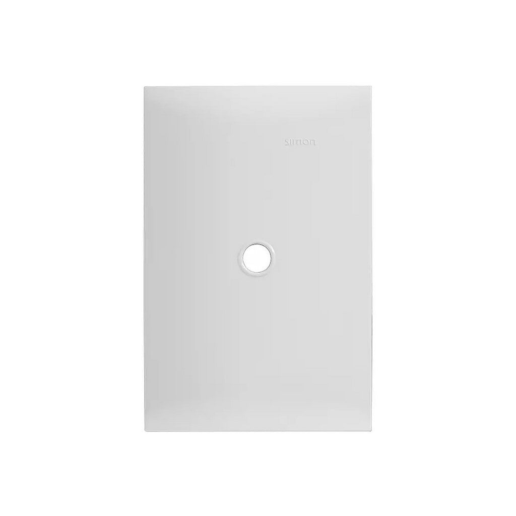 Placa de Resina con Salida Cable con Chasis ABS Color Blanco