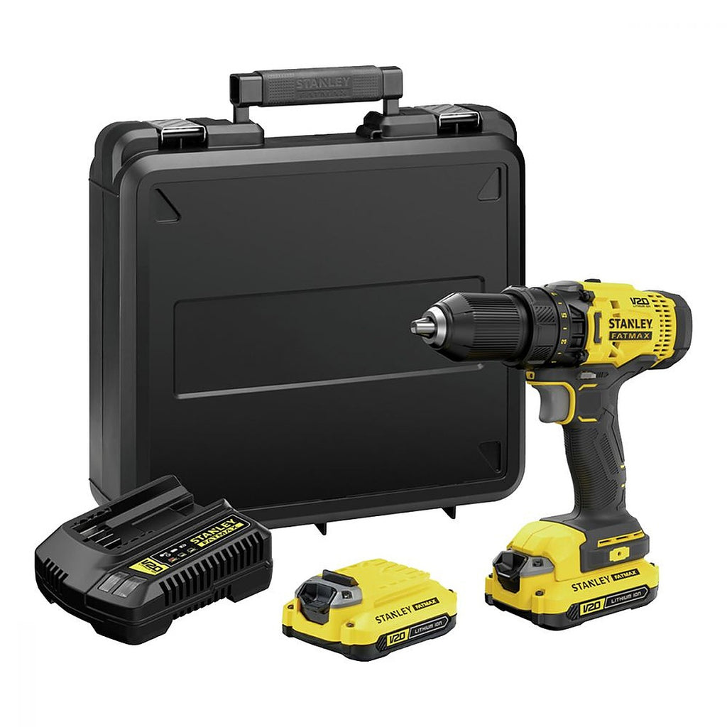 Taladro Atornillador Inalámbrico 13 mm 20v 2 Velocidades 0-400/0-1500 rpm 2 Baterías + Cargador