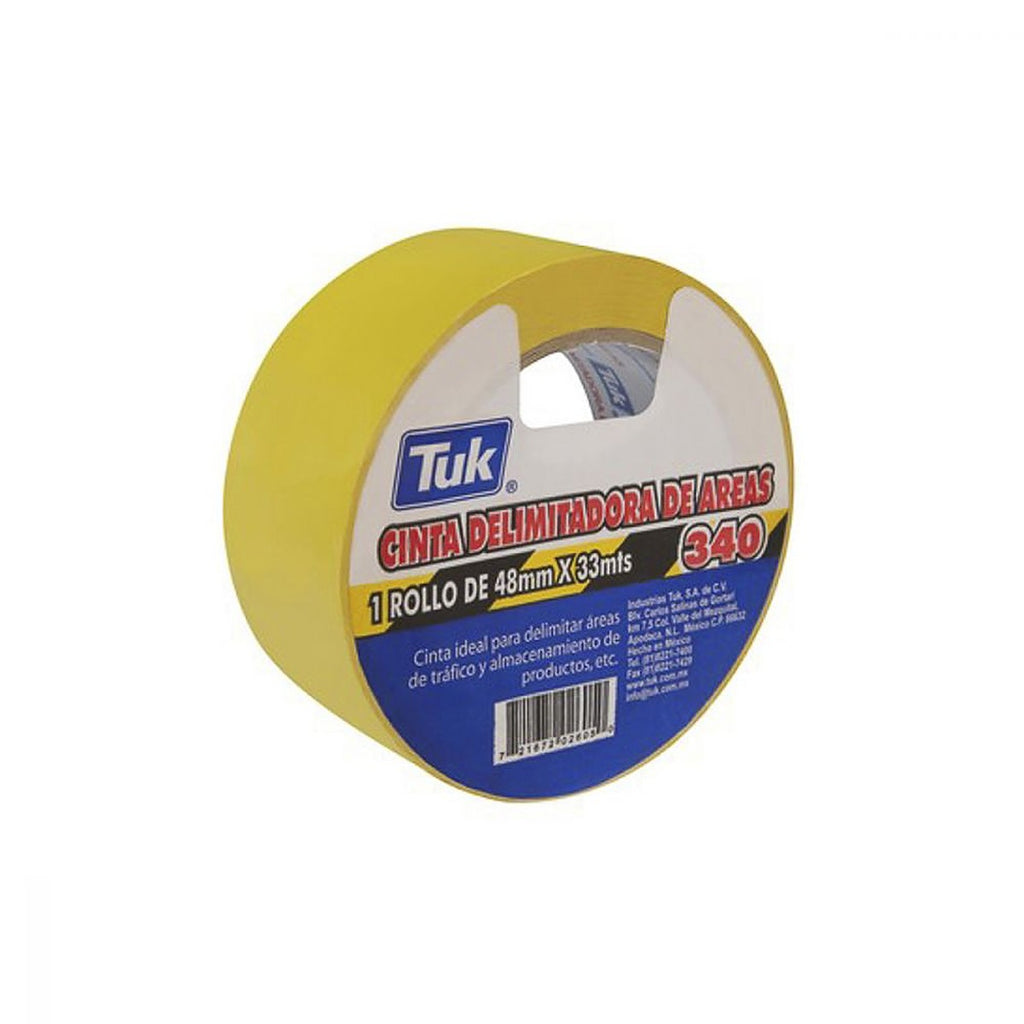 Cinta Delimitadora Adhesiva 48 mm X 33 mt Amarilla