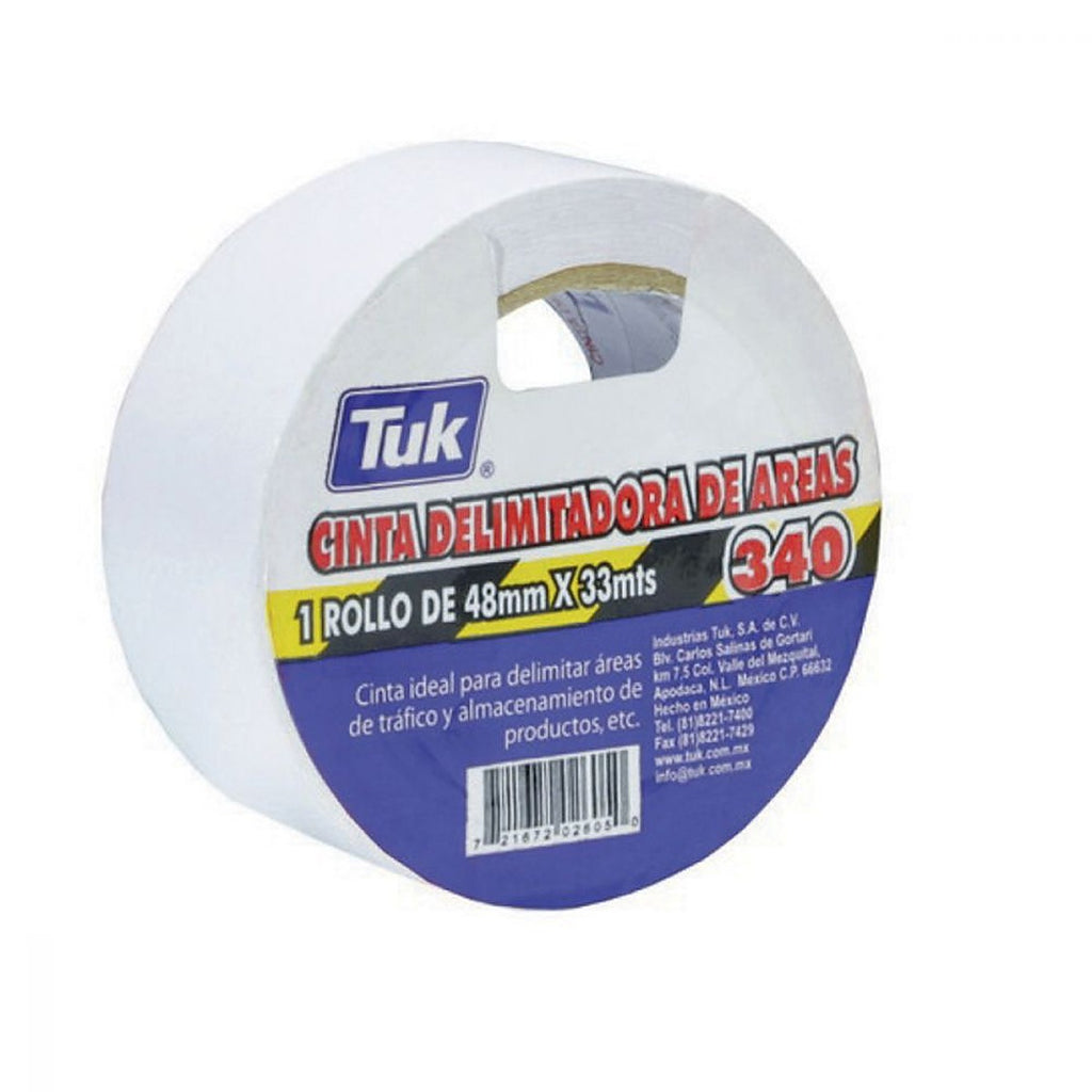 Cinta Delimitadora Adhesiva 48 mm X 33 mt Blanca