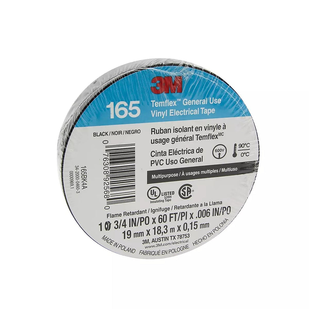 Cinta Aislante 19x18 Vinil Negro Temflex 165