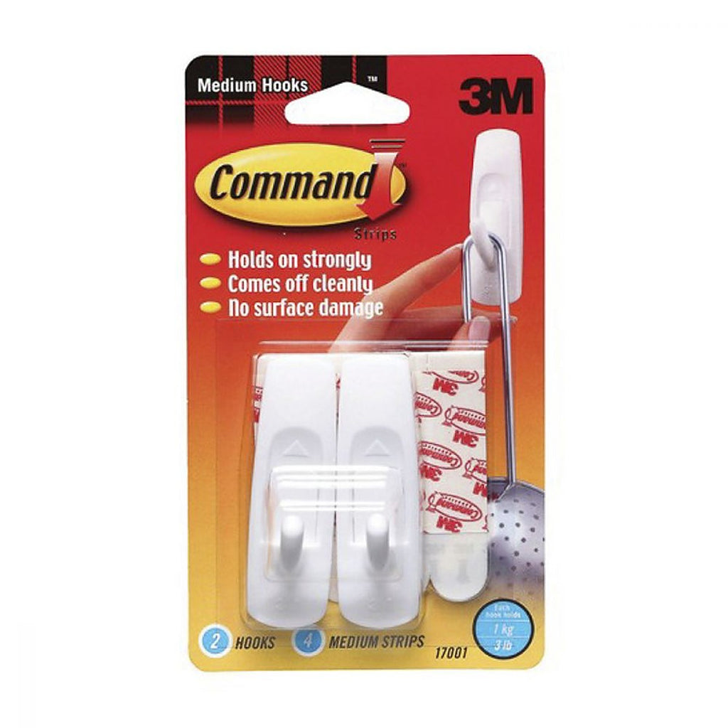 Gancho Multiusos Mediano 2 Pzas 4 Cintas