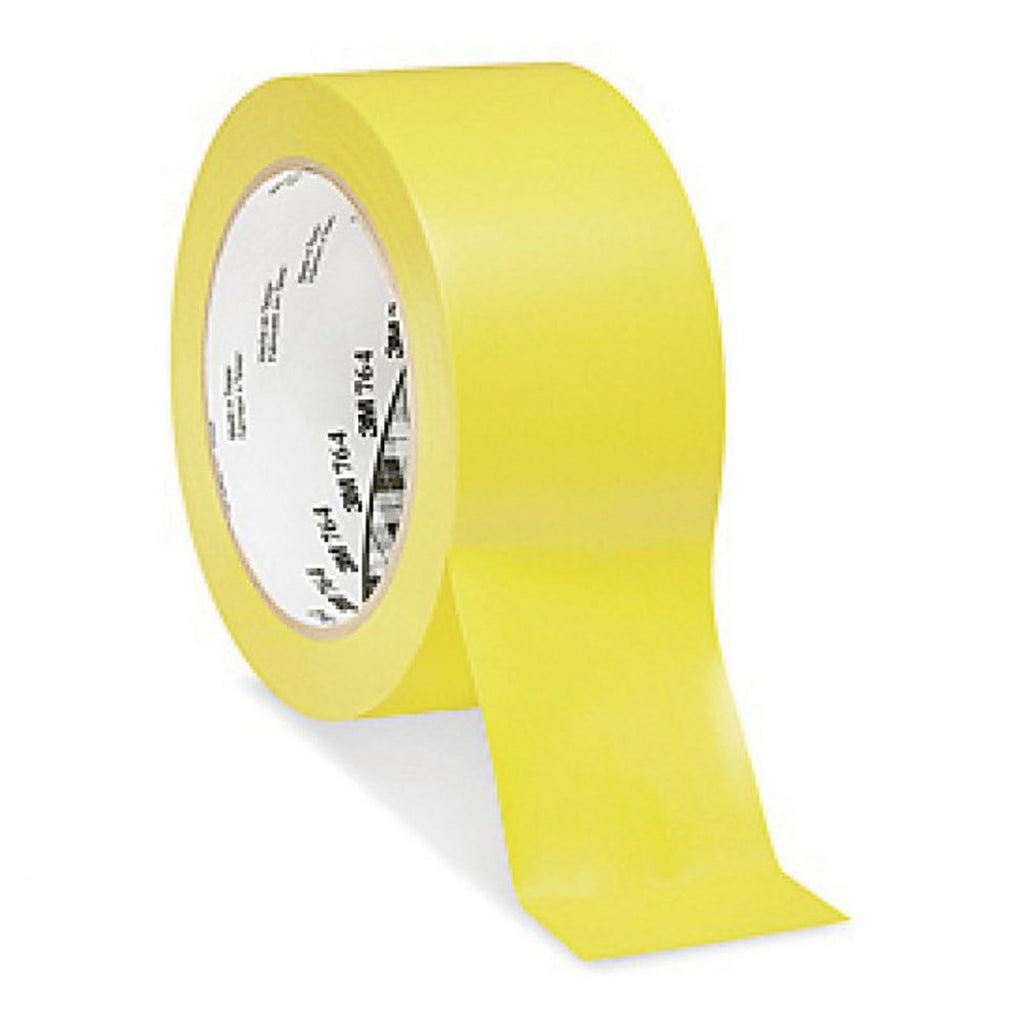 Cinta Delimitadora Adhesiva de Vinil 050 mm X 33 mt Amarillo