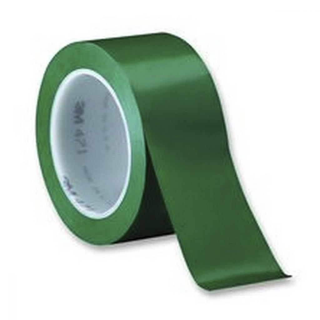 Cinta Delimitadora Adhesiva de Vinil 050 mm X 33 mt Verde