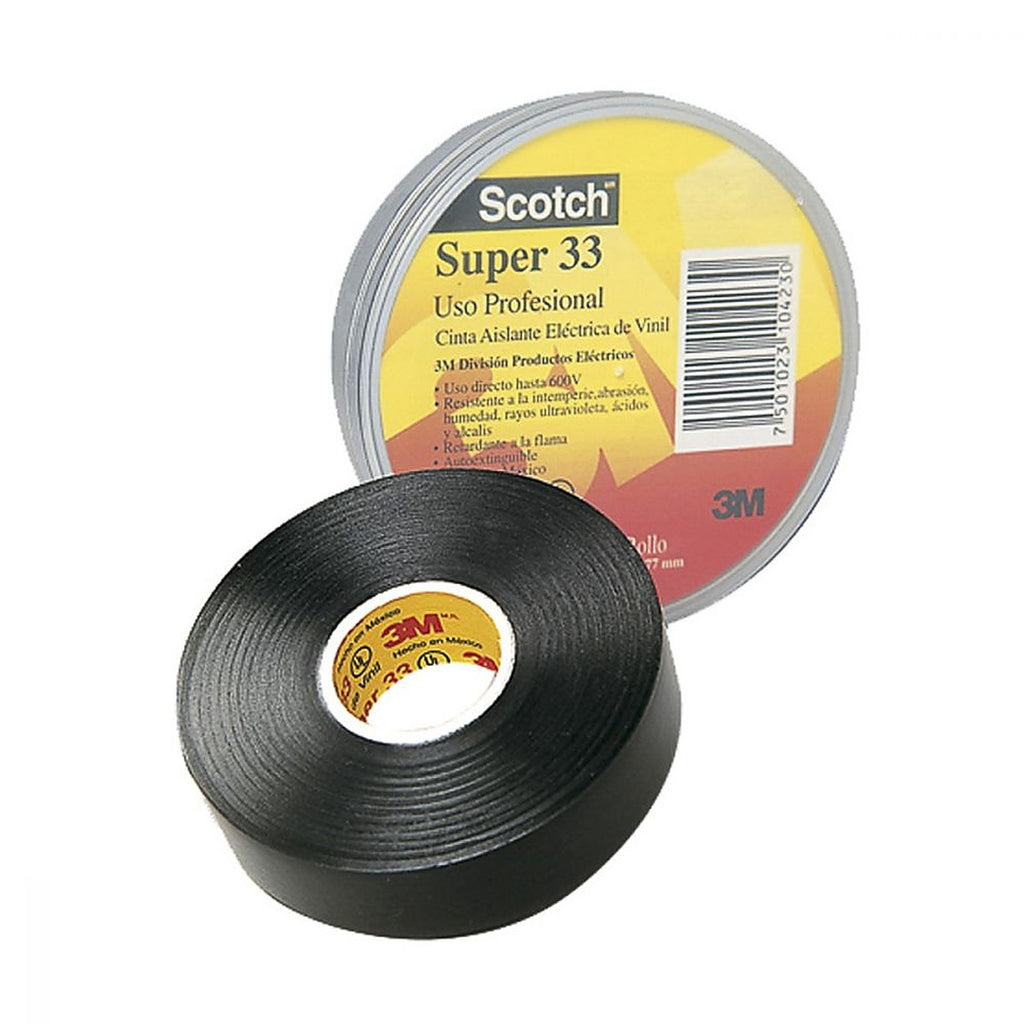 Cinta Aislante 18x20 Vinil Negro Scotch Super 33