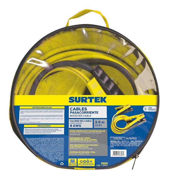 Cable Pasa Corriente 3.6 mt Calibre 8