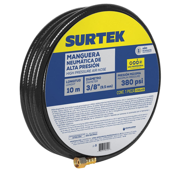 Manguera para Aire Alta Presión 3/8”x10 mt 380psi