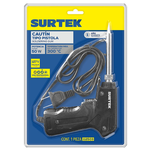 Cautín Tipo Pistola 030-060w 300°c Punta Cónica