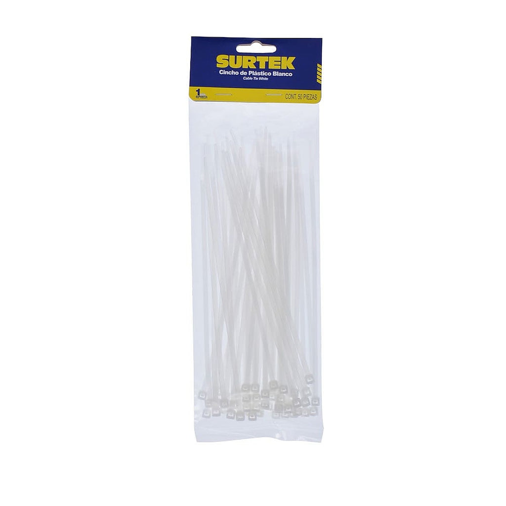 Cinchos de Plástico 203 mm X 3.6 mm Blanco