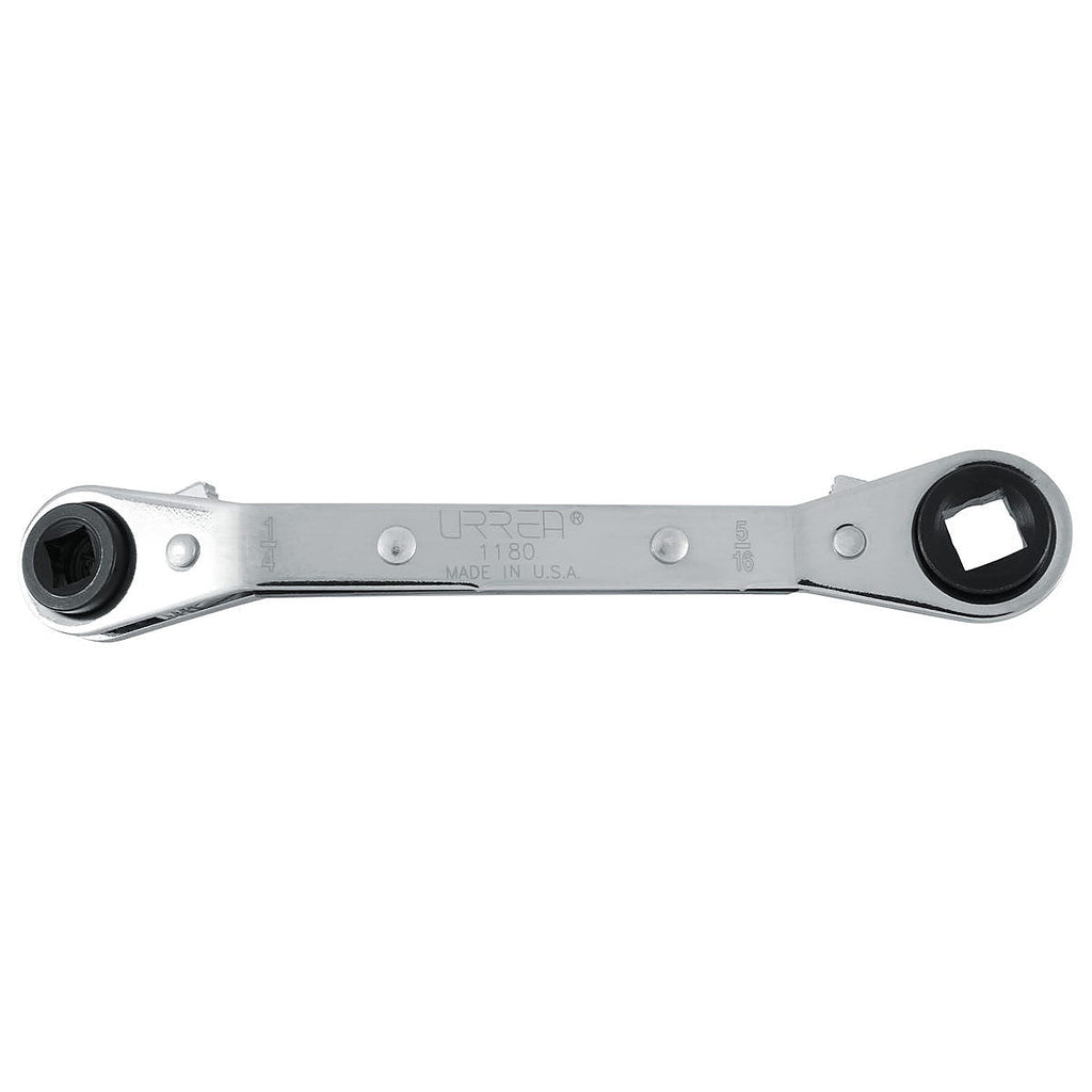 Llave de Estrías de Matraca para Refrigeración 1/4”x3/16”x3/8”x5/16” Pulido Espejo 4 Bocas