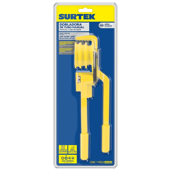 Doblador de Tubo Manual 1/4”-5/16”3/8” a 180 Grados Uso Pesado