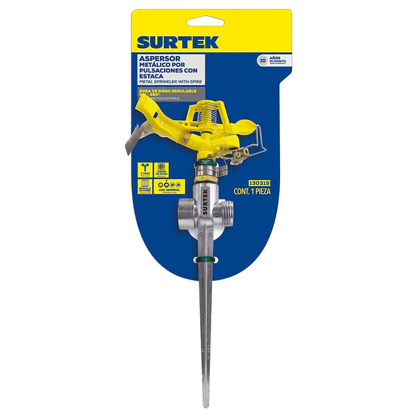 Aspersor Pulsaciones Metálico 2 Vías 1boca