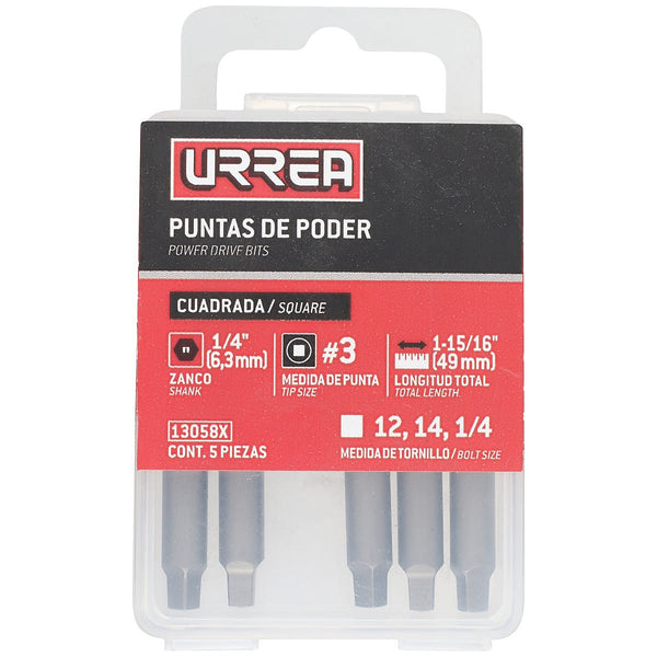 Punta Cuadrada de Poder 1.15/16” # 3 Uso Pesado