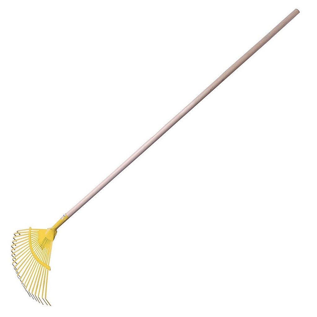 Escoba para Jardín Metálica 22 Dientes Mango Madera