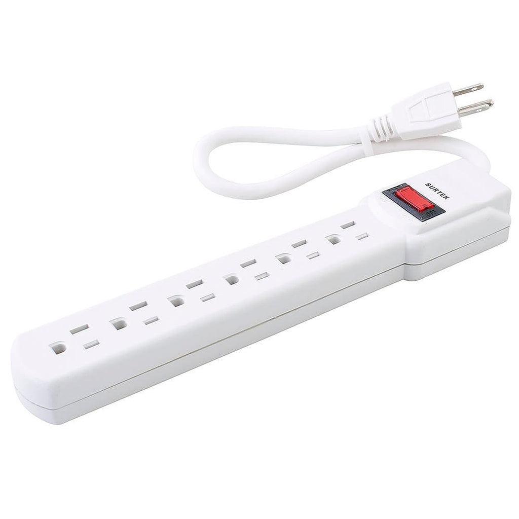 Multicontacto Eléctrico 127v 6 Entradas Aterrizadas Barra
