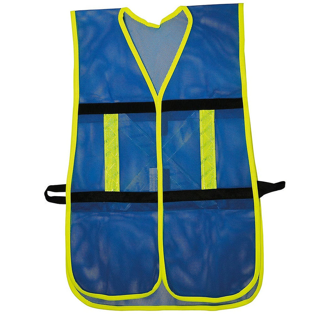 Chaleco de Seguridad Malla Ajustable Gancho Azul