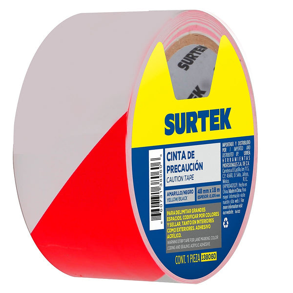 Cinta Delimitadora 18 mt Precaución Roja